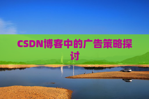 CSDN博客中的广告策略探讨